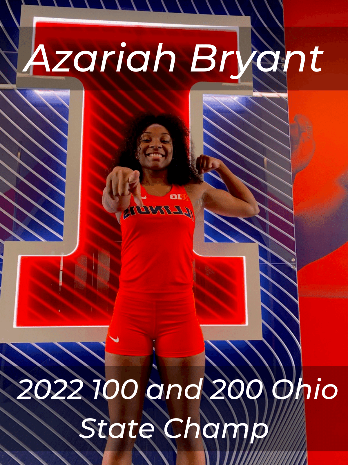 Azariah Bryant 2022 100 and 200 Ohio State Champ