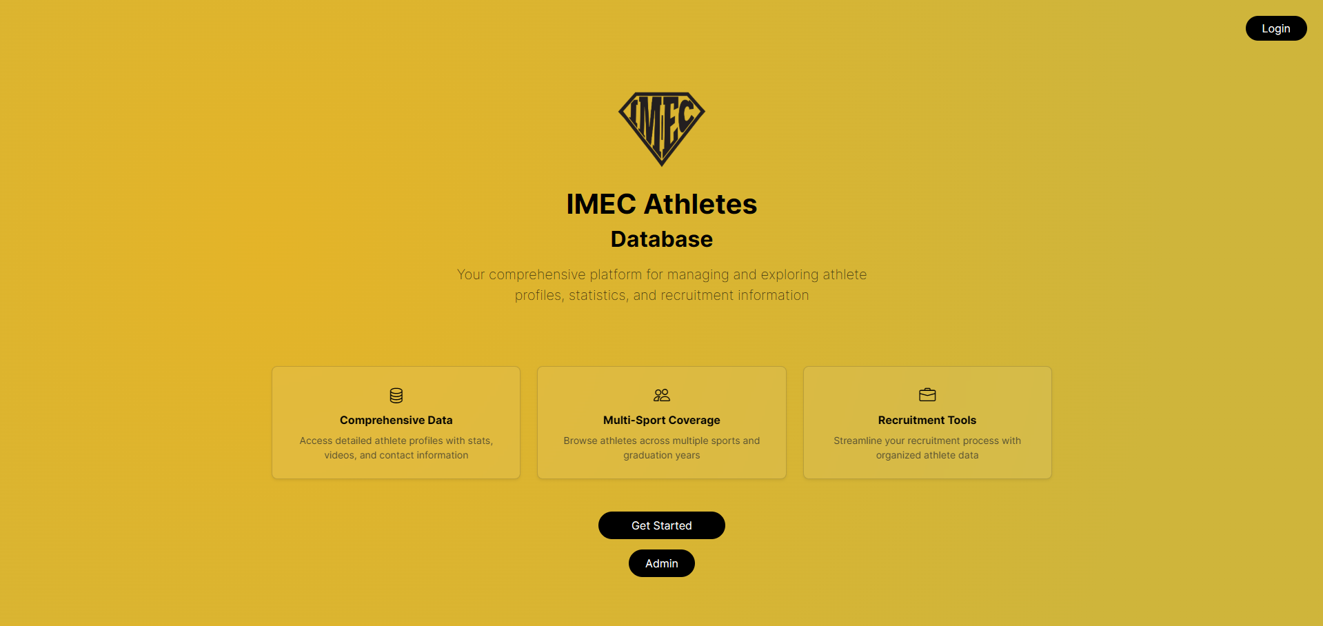 Athletes Database View