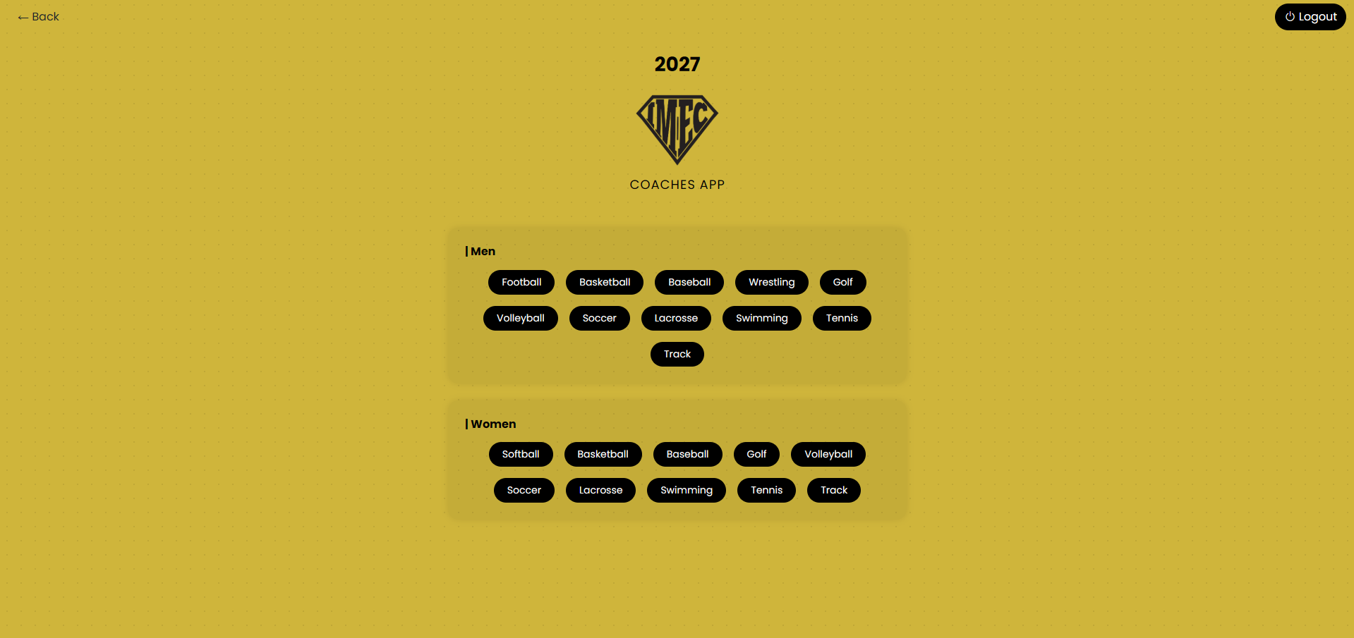 All Sports Interface